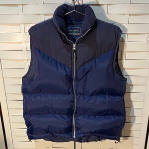 Splitrail Men's Dark Blue Puffer Vest Size Medium